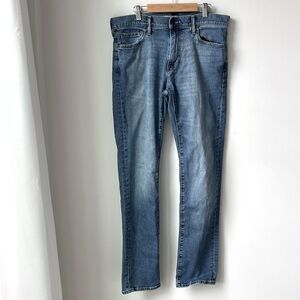 Abercrombie & Fitch Men's Slim Straight A&F Stretch Jeans Blue Size 32x34